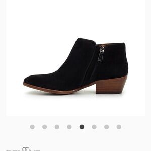 Sam Edelman Black Suede Petty Ankle Boots